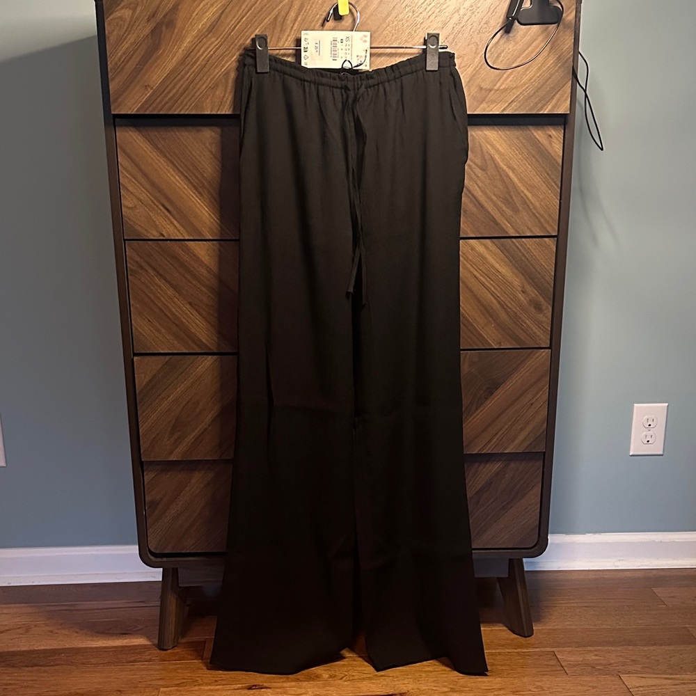 NWT Zara Black Wide Leg Women's Pants (XS)